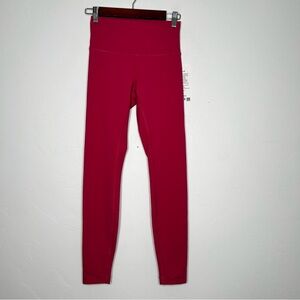 NWT Lululemon Wunder Train High Rise Tight 28" Inseam Raspberry Coulis Size 6